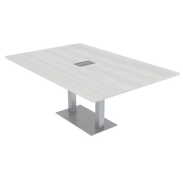 47.25 in W, 84 in L, 29 in H, Engineered Wood Top, White
